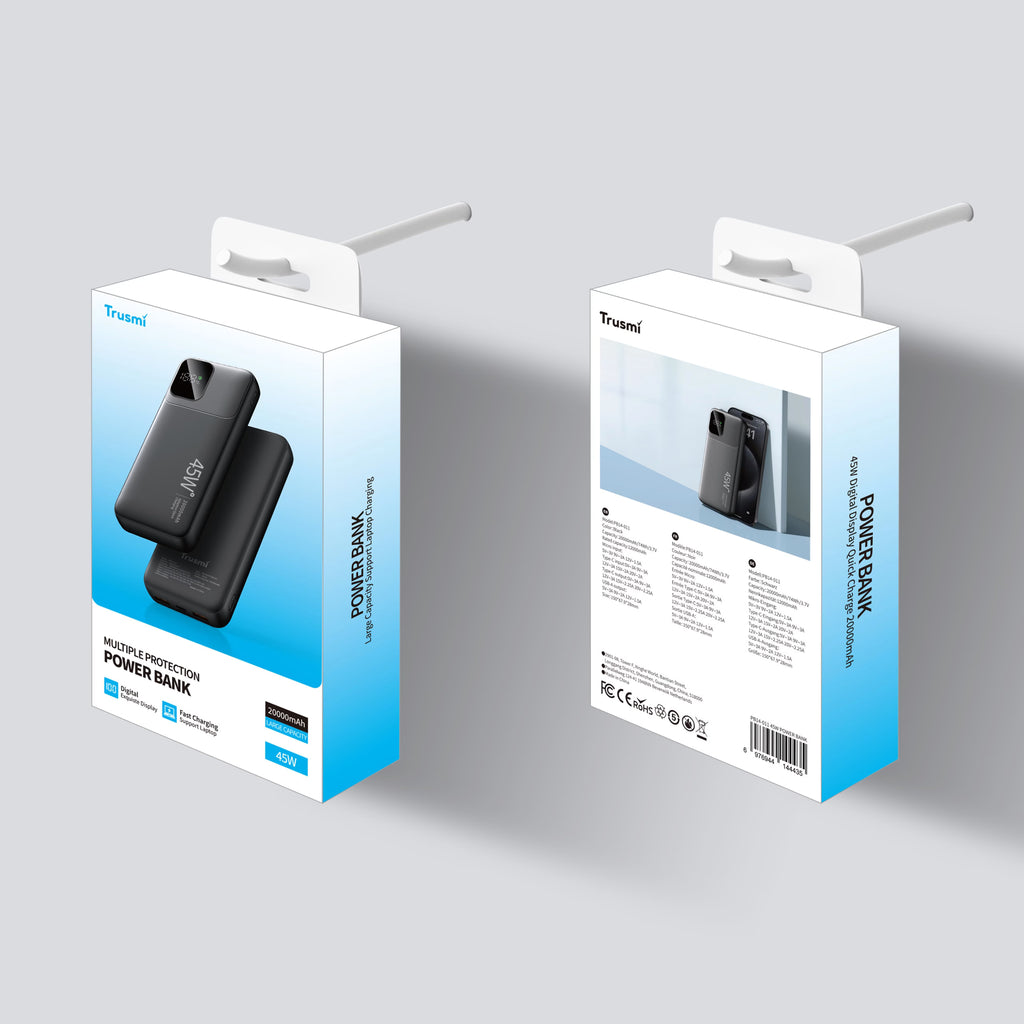 45W 20000 mAh Digital Display Power Bank